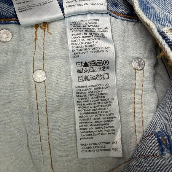 Levi’s Premium Iconic Long Denim Maxi Skirt  Blue Size 30 / 10 / Medium NWT - Picture 14 of 15